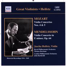 Jascha Heifetz: Mozart / Mendelssohn: Violin Concertos (Heifetz) (1934-1949)