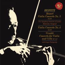 Jascha Heifetz: Mozart: Violin Concertos No. 4 in D Major, K. 218 & No. 5 in A Major, K. 219 "Turkish" - Vivaldi: Concerto for Violin and Cello in B-Flat Major, RV 547 ((Heifetz Remastered))