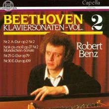 Robert Benz: Ludwig van Beethoven: Klaviersonaten Vol. 2
