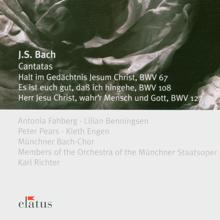 Karl Richter, Münchener Bach-Chor: Bach, JS: Halt im Gedächtnis Jesum Christ, BWV 67: No. 1, Chor. "Halt im Gedächtnis Jesum Christ"