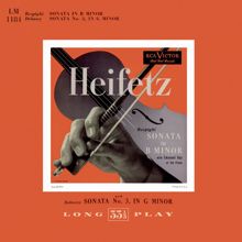 Jascha Heifetz: Respighi: Sonata in B Minor; Debussy: Sonata Nr. 3 in G Minor