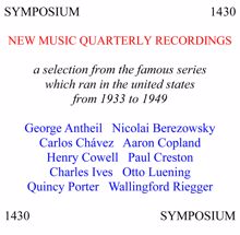 Various Artists: A Selection from the Catalogue of New Music Quarterly Recordings