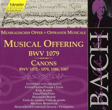 Karl Kaiser: Musical Offering, BWV 1079: Canon 4. a 2 per Augmentationem, contrario Motu