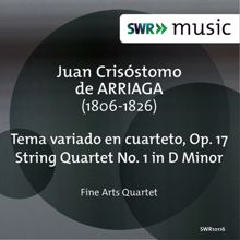 Fine Arts Quartet: Tema variado en cuarteto, Op. 17: Variation 1