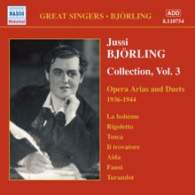 Jussi Björling: Bjorling, Jussi: Bjorling Collection, Vol. 3: Opera Arias and Duets (1936-1944)