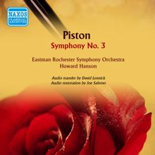 Howard Hanson: Piston: Symphony No. 3