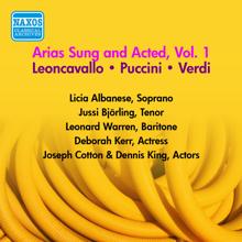 Jussi Björling: Operatic Arias - Verdi / Puccini / Leoncavallo (Bjorling, Albanese, Warren) (Arias Sung and Acted, Vol. 1) (1954)