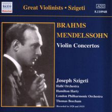 Joseph Szigeti: Brahms / Mendelssohn: Violin Concertos (Szigeti) (1928, 1933)