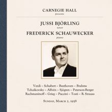 Jussi Björling: Jussi Björling at Carnegie Hall, New York City, March 2, 1958