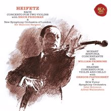 Jascha Heifetz: Bach: Concerto in D Minor for Two Violins, BWV 1043 - Mozart: Sinfonia concertante in E-Flat Major, K. 364 - Brahms: Concerto in A Minor for Violin and Cello, Op. 102 ((Heifetz Remastered)